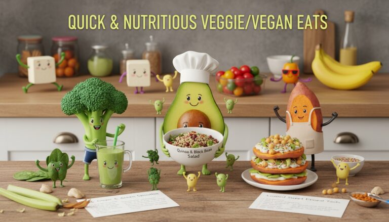 Refeições Rápidas e Nutritivas para Vegetarianos e Veganos