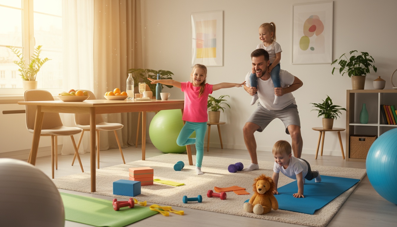 Treinos em Casa para Famílias com Crianças: Divirta-se e Emagreça Juntos