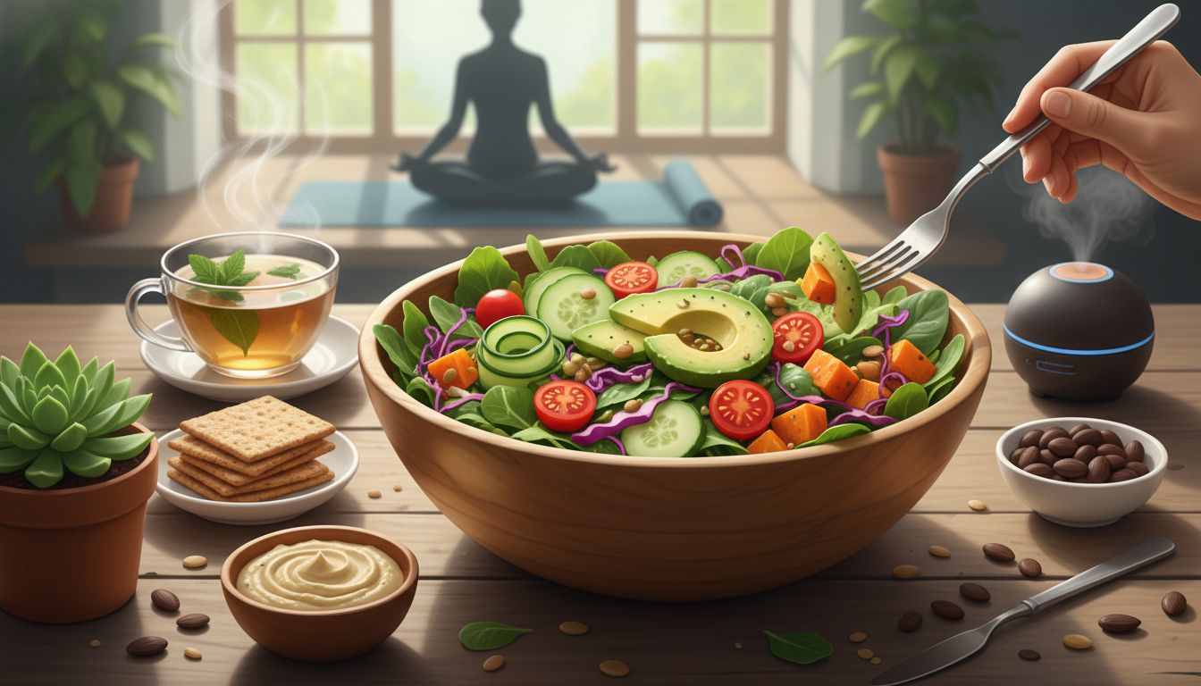 Gestão do estresse para vegetarianos e veganos: Como encontrar equilíbrio e bem-estar